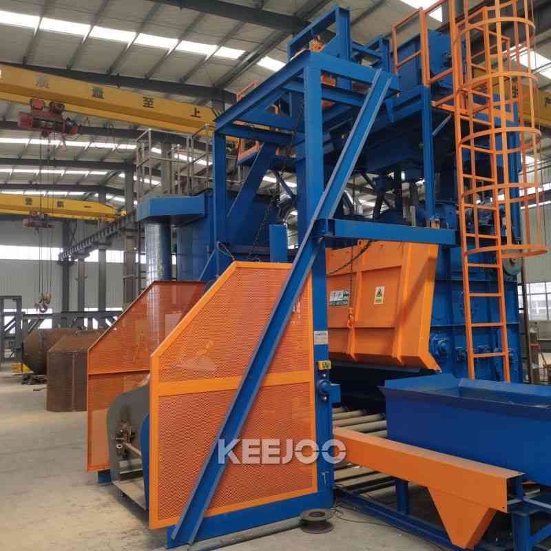 小件批量除锈怎么降人工？钢履带抛丸机适用工况一次性讲清